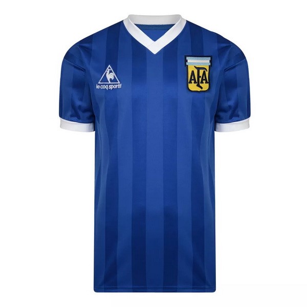 Camiseta Argentina Segunda Equipo Retro 1986 Azul